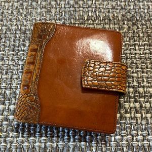 Brand new never used Brahmin bifold wallet with change compartment
